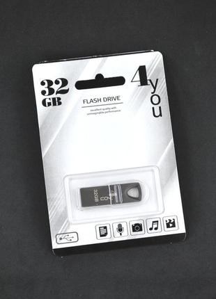 Флеш-накопитель usb 32gb 4you 117 metal series black