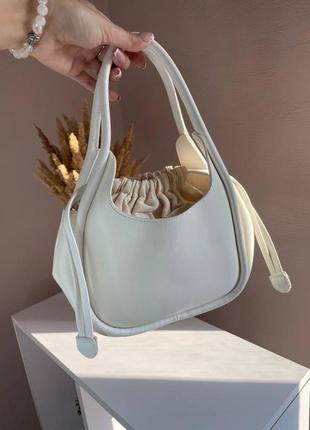 Жіноча сумка prada mini прада біла 088 3