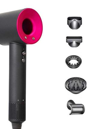Стайлер 5в1 фен для волосся професійний рожевий
