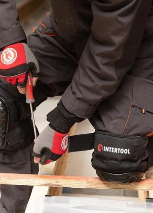 Будівельні наколінники захисні, протиковзкі накладки з пвх, подушки гелеві, неопренові ремені