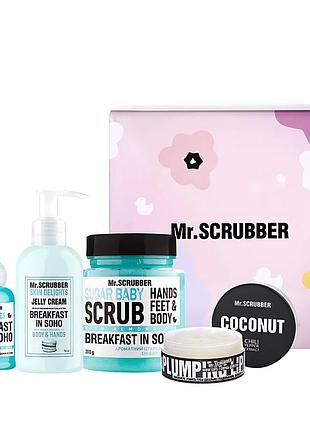 Подарунковий набір косметики mr. scrubber care from soho по догляду за обличчям та тілом для жінок