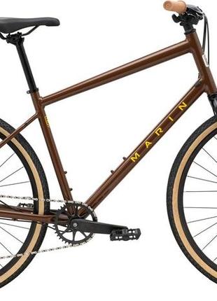 Велосипед 28" marin kentfield 2 рама - l 2024 gloss brown/black/yellow