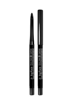 Водостійкий механічний олівець-каял для очей topface stylo kajal eyeliner рт617 № 001
