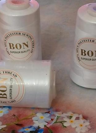 Нитка для шиття"bon" біла
