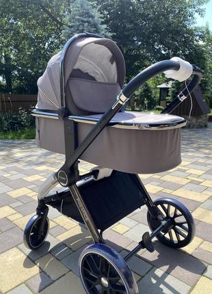 Коляска дитяча 2в1 me 1124 prestige taupe gray