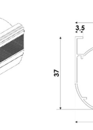 Римский карниз 130см економ