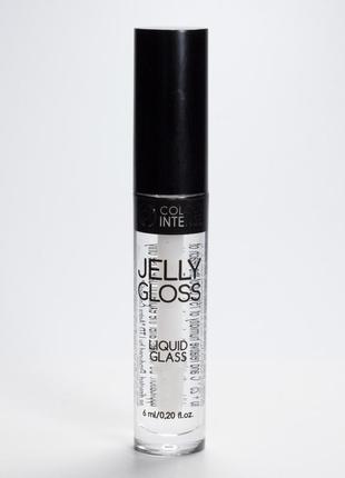 Прозрачный блеск для губ colour intense jelly gloss liquid glass lg-131 6 мл