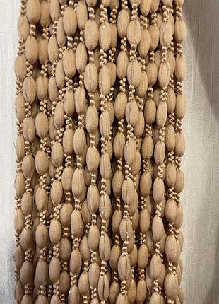 Шторы нити плюшевые кисея.
штори нитки плюшеві - бежевий