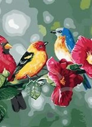 Алмазная вышивка. картина на подрамнике "поющая семейка" , размер 40х50см