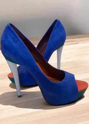 Туфлі nine west, натуральная замша