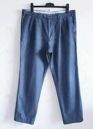 Тончайшие летние брюки, джинсы, 54-56-58, тончайший хлопок, punto  moda2 фото