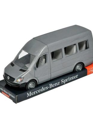 Гр автомобіль "mercedes-benz sprinter" 39707 (6) "tigres", "пасажирський" сірий, масштаб 1:24, рухомі