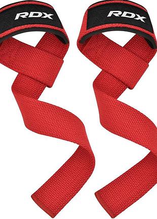 Лямки для тяги rdx w1 gym single strap red plus pro_780