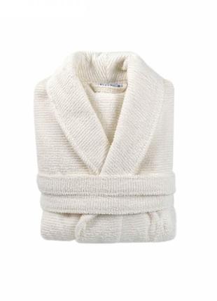 Халат махровый lotus home - nella ekru s/m