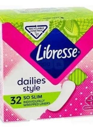 Щоденні прокладки libresse daily fresh normal 32 шт.