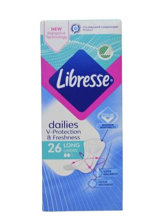 Щоденні прокладки libresse daily fresh normal 26шт