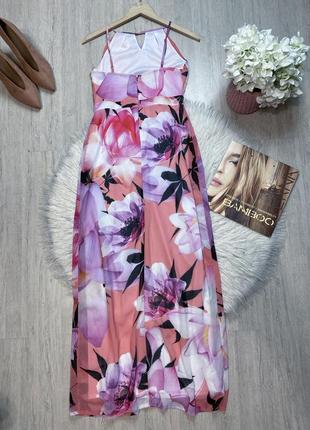 Довга квіткова сукня плаття сарафан2 фото