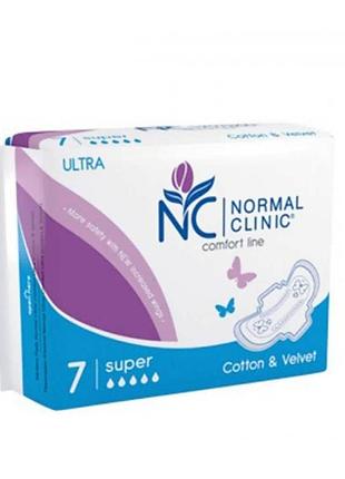 Критичні прокладки normal clinic 7шт ультра супер