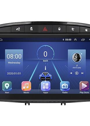 Штатна магнітола 9" lesko для peugeot 308 i 2007-2011 top 4/32 4g wifi gps пежо