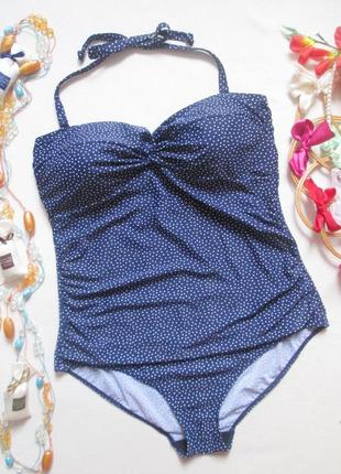 Шикарный слитный купальник батал в мелкий горох george 🌺🌴🌺