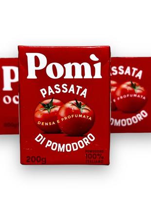Томатная паста pomi pssata di pomodoro 3х200г4 фото