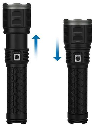 Мощный прожектор фонарь лазер white laser led ak138, pm60-tg, 10000м power bank,...