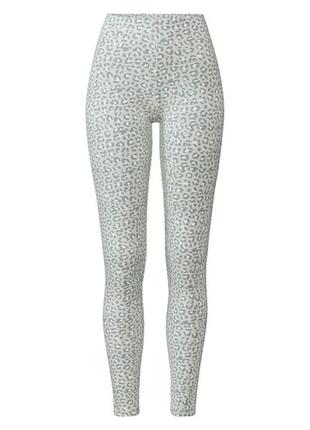 Лосини бавовняні з принтом для жінки esmara lycra® 370518 l різнобарвний