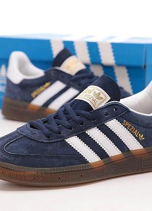 Женские кроссовки adidas handball spezial blue white 36