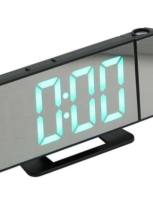 Годинник vst-896-4 із зеленим підсвічуванням, з проекцією та дзеркальним дисплеєм, настільний електронний годинник4 фото