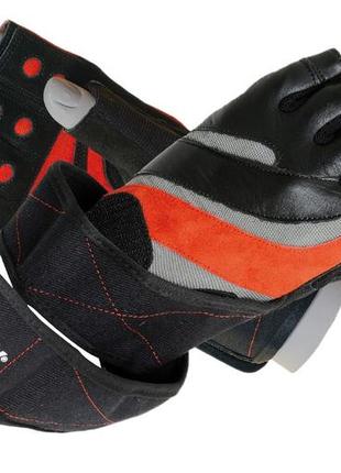 Спортивные перчатки для фитнеса madmax mfg-568 extreme 2nd edition black/red xxl pro_800
