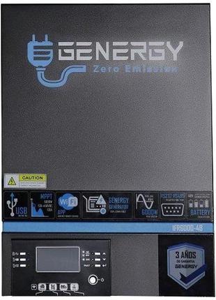Genergy ifr6000-48 гибридный солнечный инвертор преобразователь напряжения 48-220в 6000 вт чистая синусоида