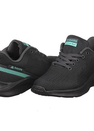 Женские темно-серые текстильные кроссовки bayota 03334