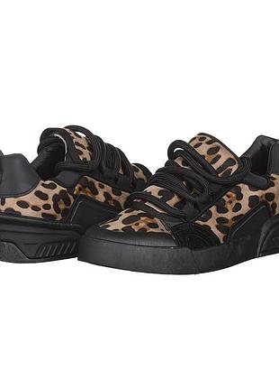 Женские черные с комбинированных материалов кеды violeta 90095