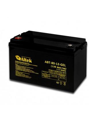 Гелевый аккумулятор altek abt-80-12-gel