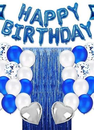 Набір повітряних куль на день народження happy birthday 1062