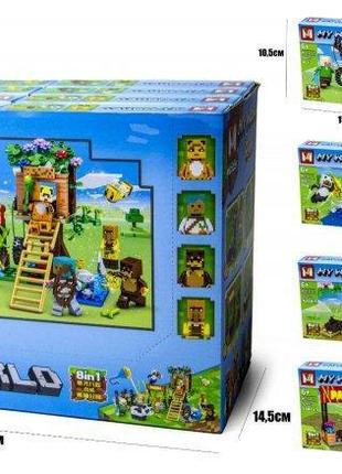 Дитячій  конструктор "minecraft" 128 дет. 1225