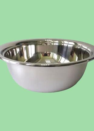 Миска кухонная из нержавеющей стали глубокая d 48 cm h 16 cm 18 литров для столовой высший сорт variomarket
