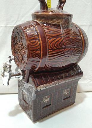 Керамическая бочка для напитков