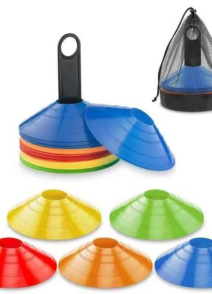 Фішка спортивна тренувальна czst-105 розмір :19x5cm, 50 шт в комплекті, різнокольорові