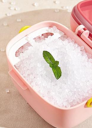 Контейнер для зберігання дитячої сухої суміші 800 мл з мірною ложечкою динозавр світло зелений