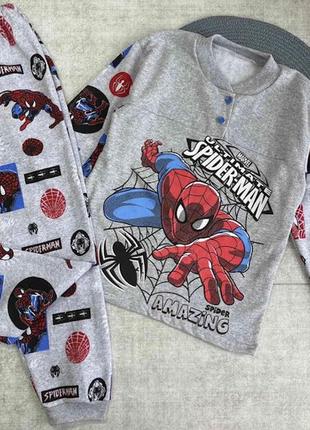 Костюм для дому та сну (піжама) "спайдермен": реглан,штани, футер  тм "ua" (костюми для дому та сну дитячі