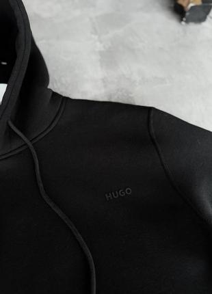 Мужской худи зимний hugo boss кофта худи hugo boss кофта флис hugo boss мужские толстовки и регланы hugo boss2 фото