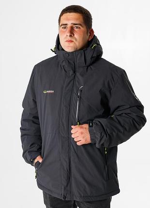 Куртка термо зимняя audsa мужская m-xxxl , серый,m