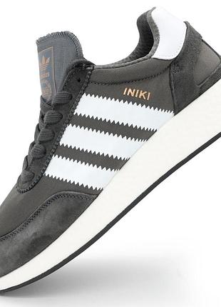 Кроссовки для бега adidas iniki runner серые 37. размеры в наличии: 37, 38, 39, 44.