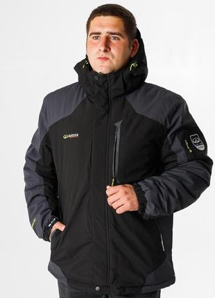 Куртка зимняя audsa мужская m-xxxl термо , черный,m