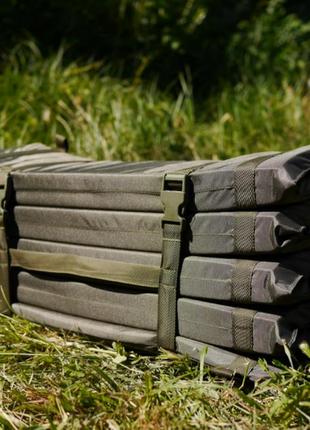 Військовий килимок каремат посилений 190х60см каремат кіборг к2 тактичний переносний килимок 20мм+стропа