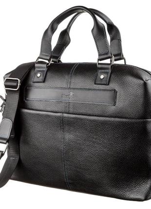 Сумка для ноутбука из кожи флотар shvigel 11243 черная