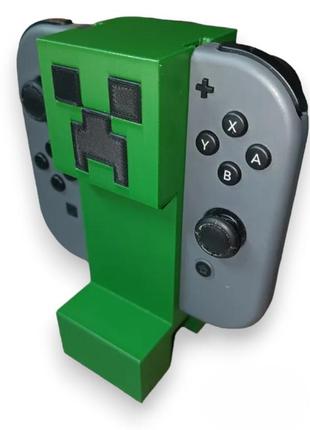 Тримач контролера joy-con до nintendo switch у стилі creeper з minecraft!
