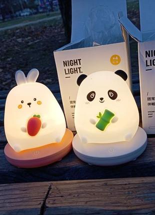 Ночник зайчик и панда