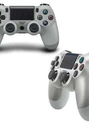 Багатофункціональний джойстик dualshock 4 для sony ps4 v2 (срібло) bluetooth new salemarket